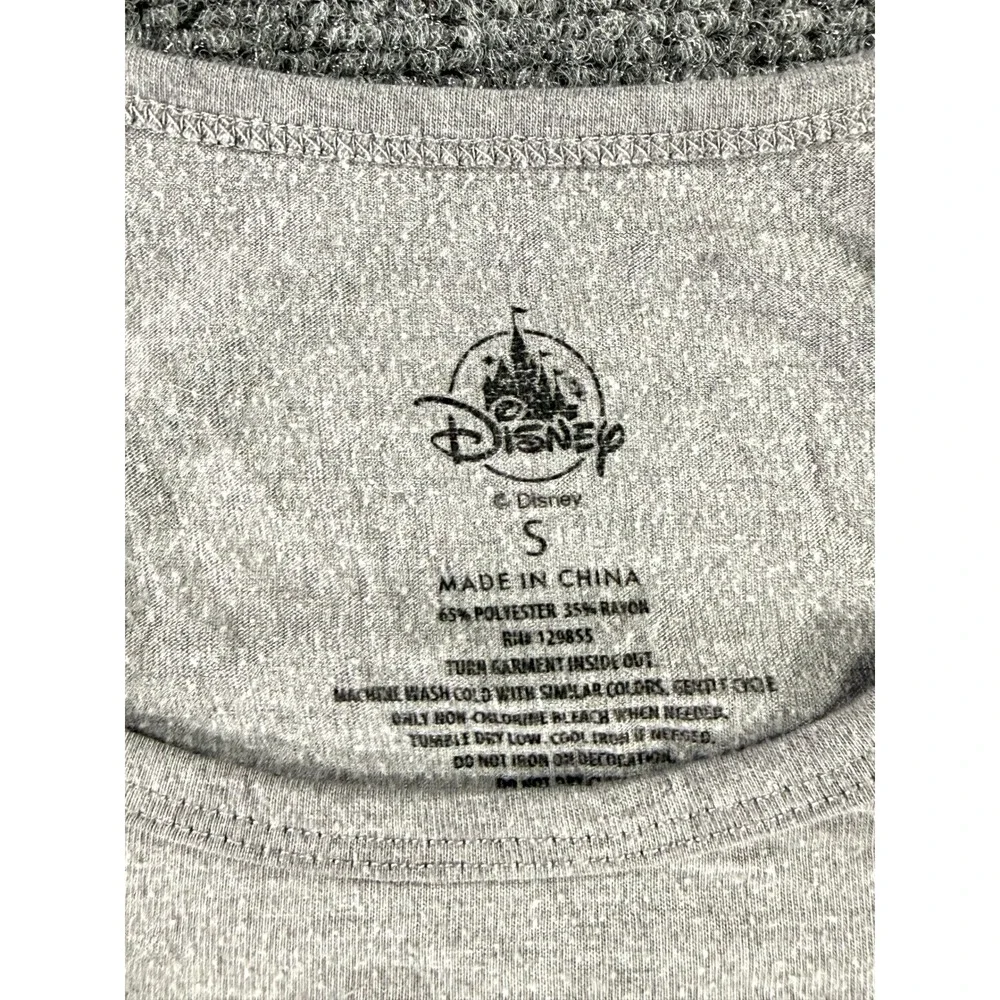 Disney Parks Mickey Minnie Mouse Gray Tank Top Most Magical Place on Earth Small - Picture 4 of 6